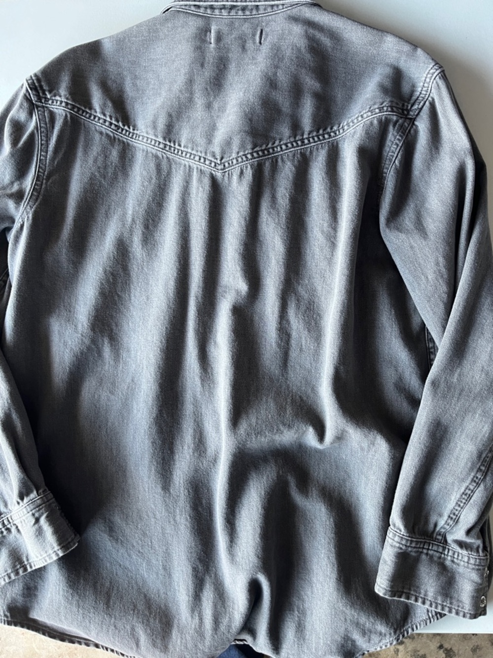 Madewell Men's Charcoal Grey Shirt Jacket - Picture 5 of 7